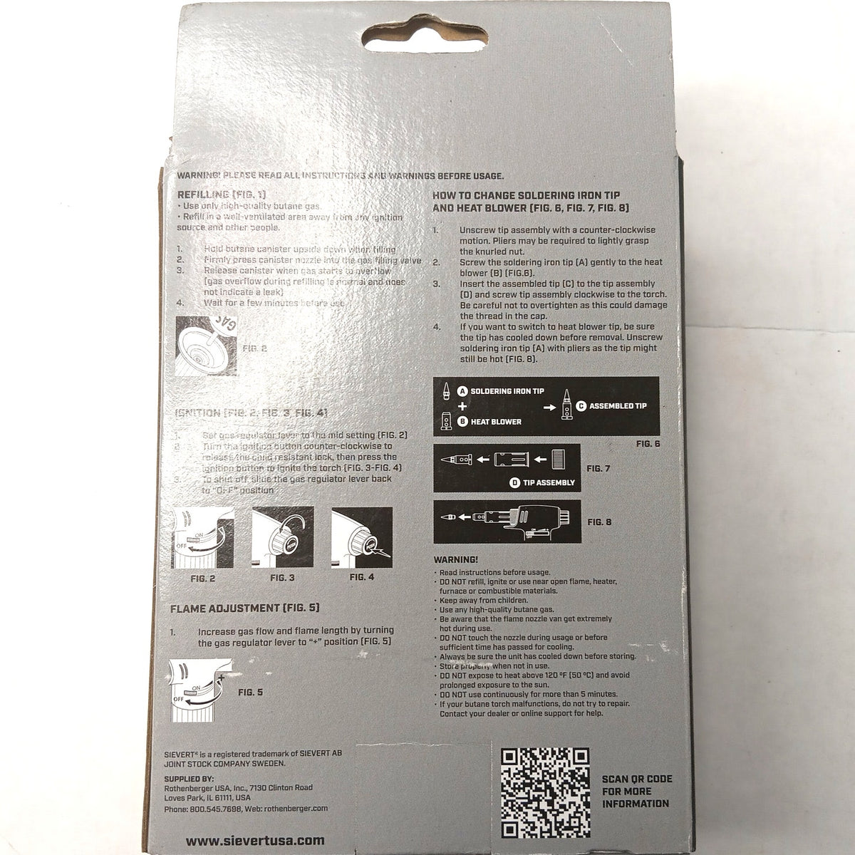 Sievert MultiTip UniTorch 431001 Multi-Function Soldering Torch Kit