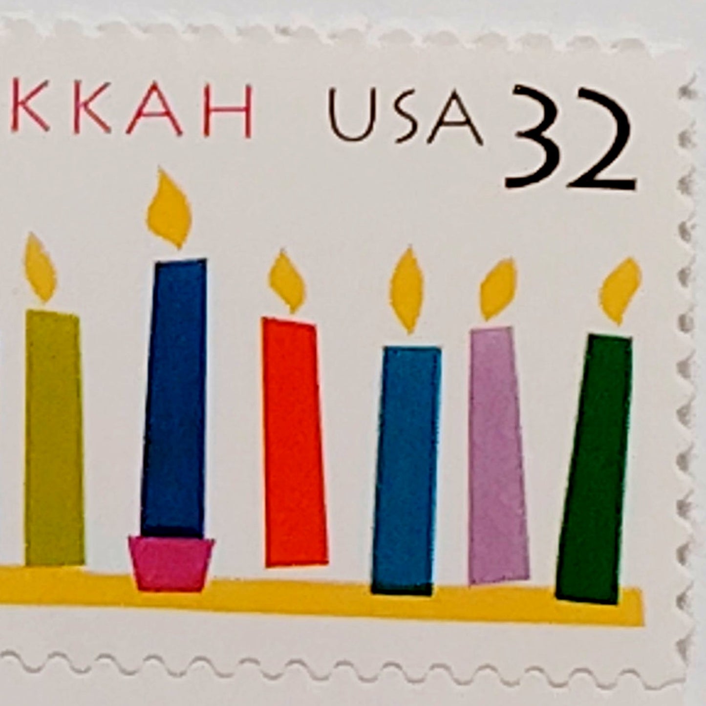 Block of 4 – 1996 USA 32¢ Hanukkah MNH Scott 3118 Plate Block