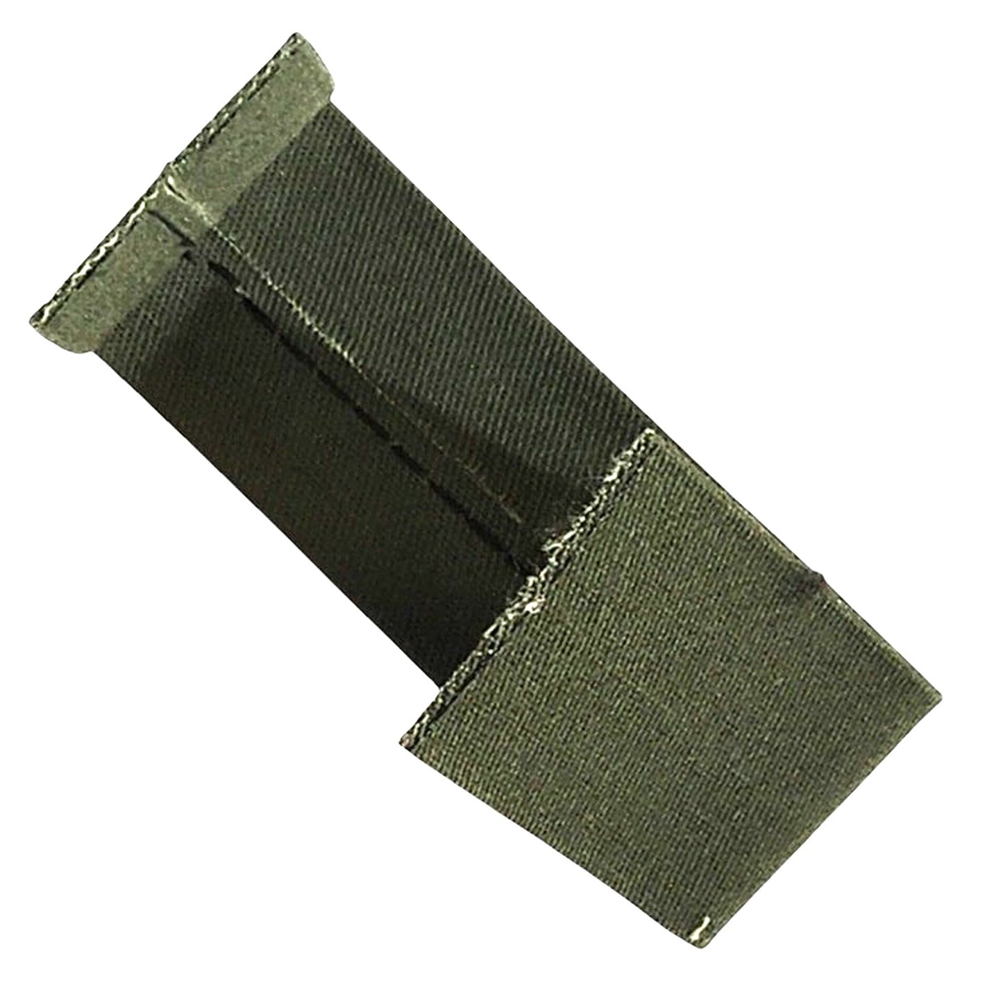 US Navy Air Warfare Subdued Tape Black on ODGE – 8" × 1‑1/4" Folded Twill