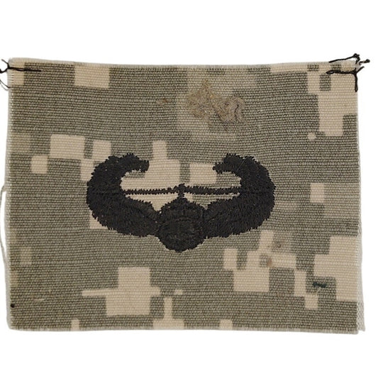 US Army Air Assault Badge Patch – OCP Subdued Black Embroidered on Digital ACU