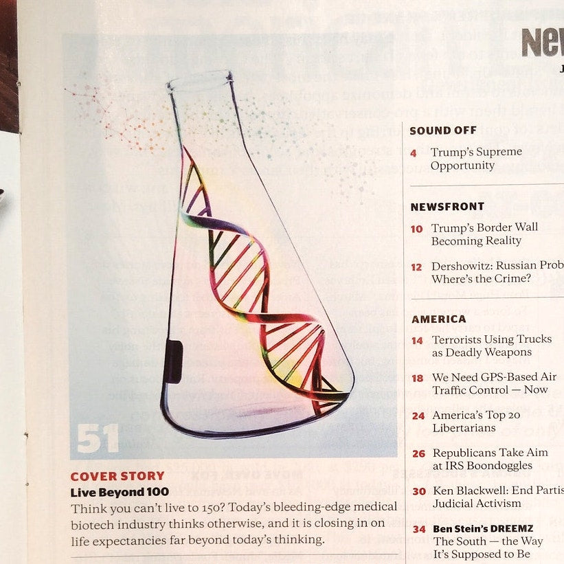 Newsmax Magazine July 2017 - The 100 Matrix Biotech Anti-Aging Longevity