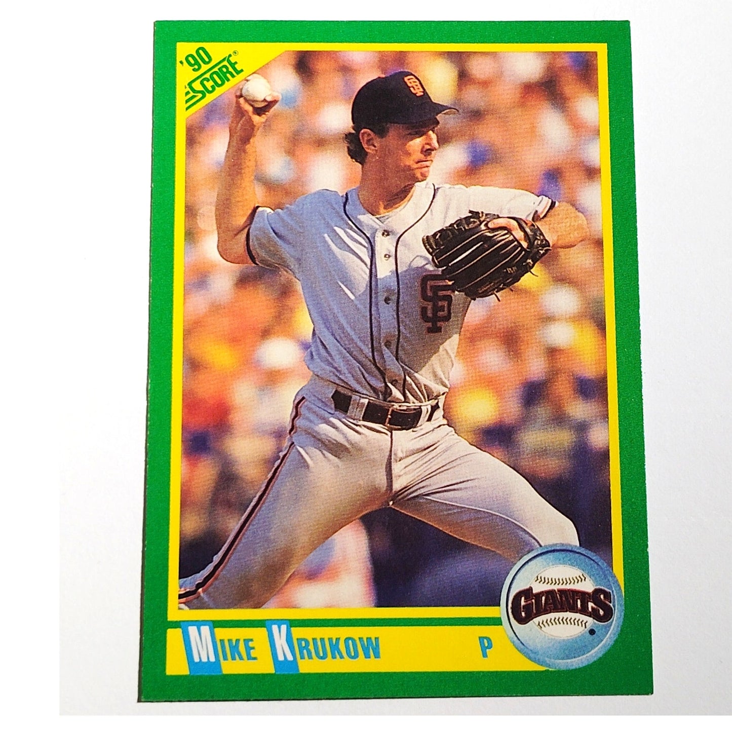 1990 Score Mike Krukow #215 San Francisco Giants Pitcher MLB Baseball EX