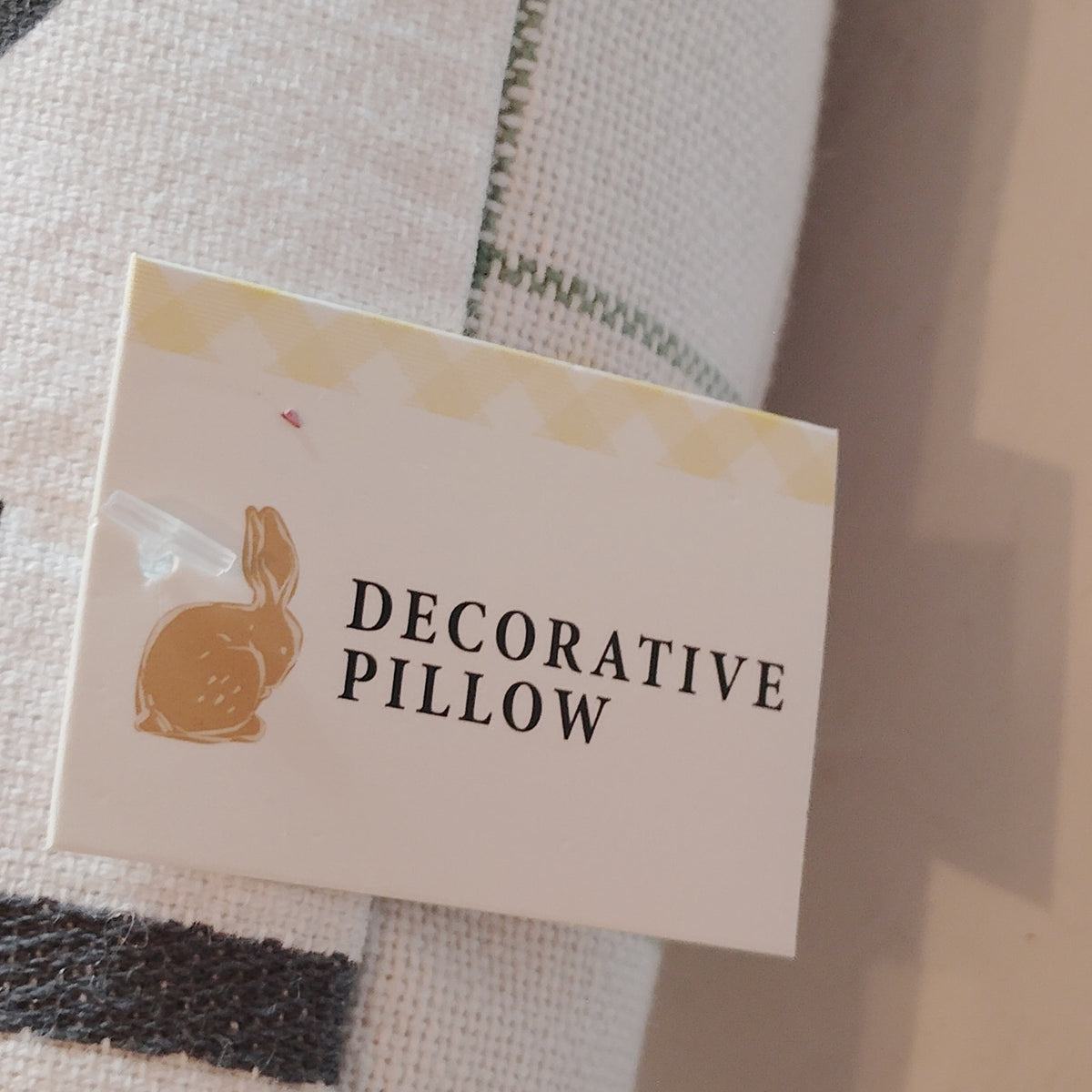 Threshold Welcome to the Carrot Patch Easter Throw Pillow 11.5x16 Tassel