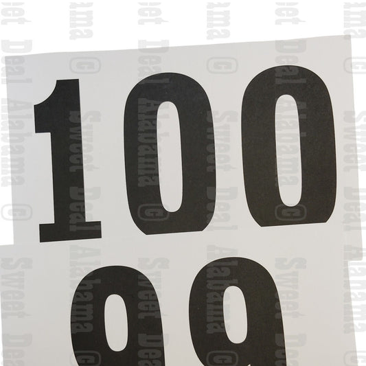 Gill Athletics Competitor's Number Paper Tags (Set of 100) 1 Through 100