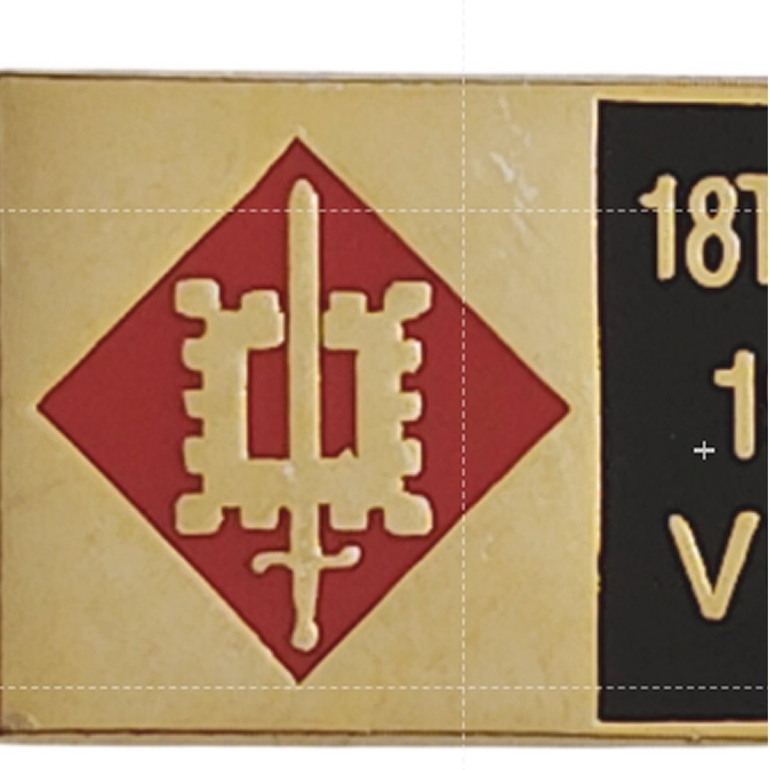 18th Engineer Brigade Vietnam Veteran Novelty Hat Lapel Pin 1‑1/8" × 1/2"