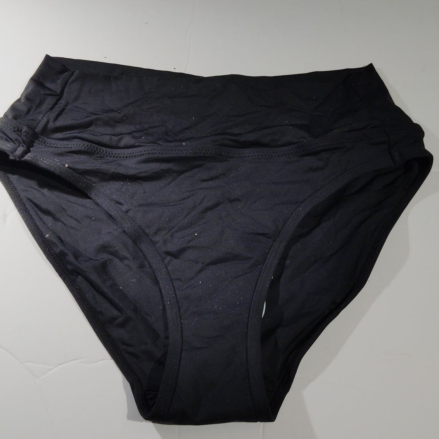 Beautikini Women’s High‑Rise Bikini Bottoms – Black – Small – NWT