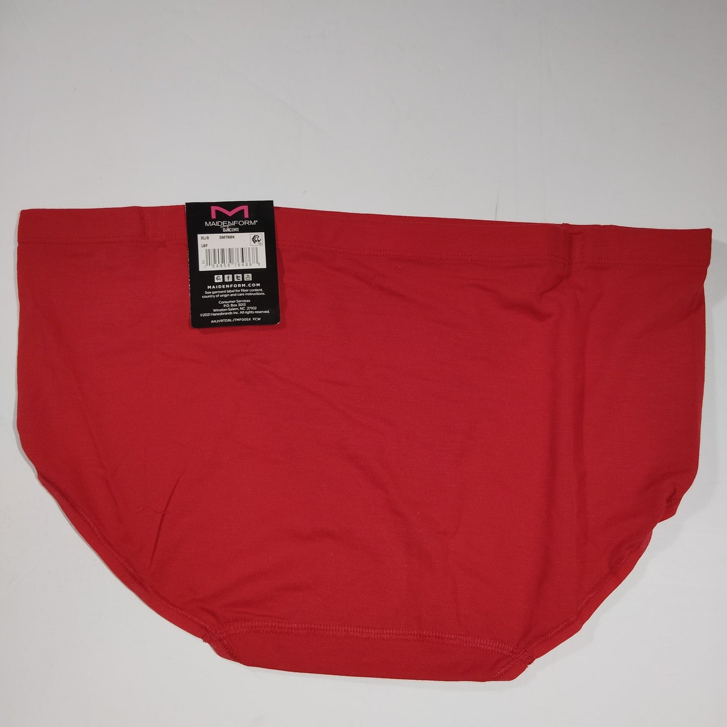 Maidenform Barely There Naturally Soft Bikini Panty – Dark Red – Size XL/8