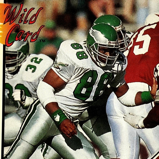 Keith Jackson, Philadelphia Eagles, 1992 AAA Sports Wild Card 14, NM+
