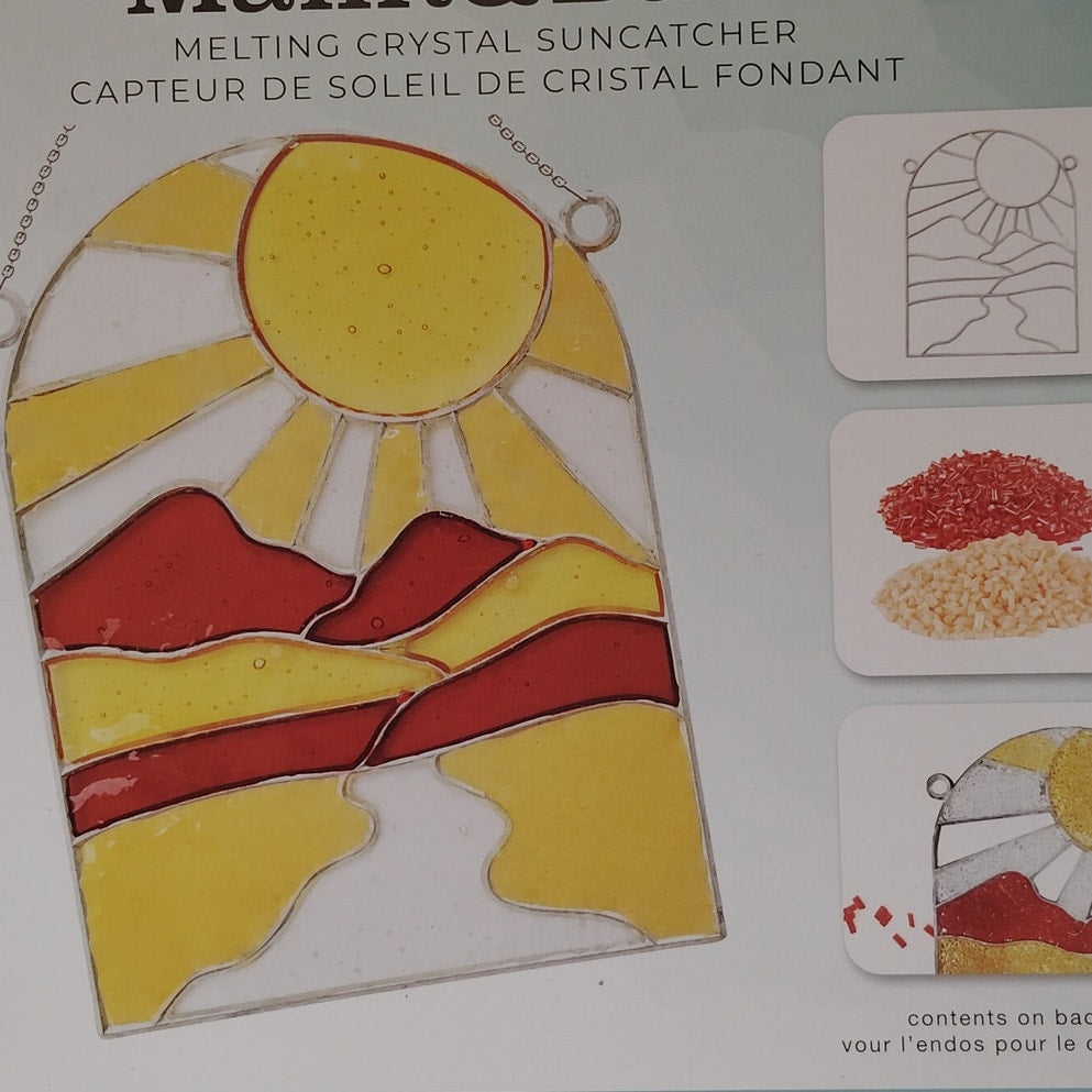 Colorbok MAKEIT & BAKEIT Sunset Suncatcher Kit – Stained Glass Style