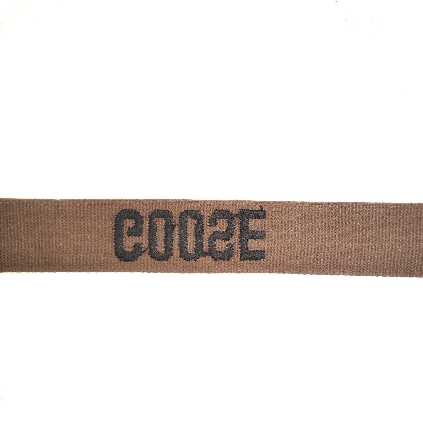 Vintage OD Green Embroidered "GOOSE" Uniform Name Tape 7.6 in. x 1 in. Sew-On