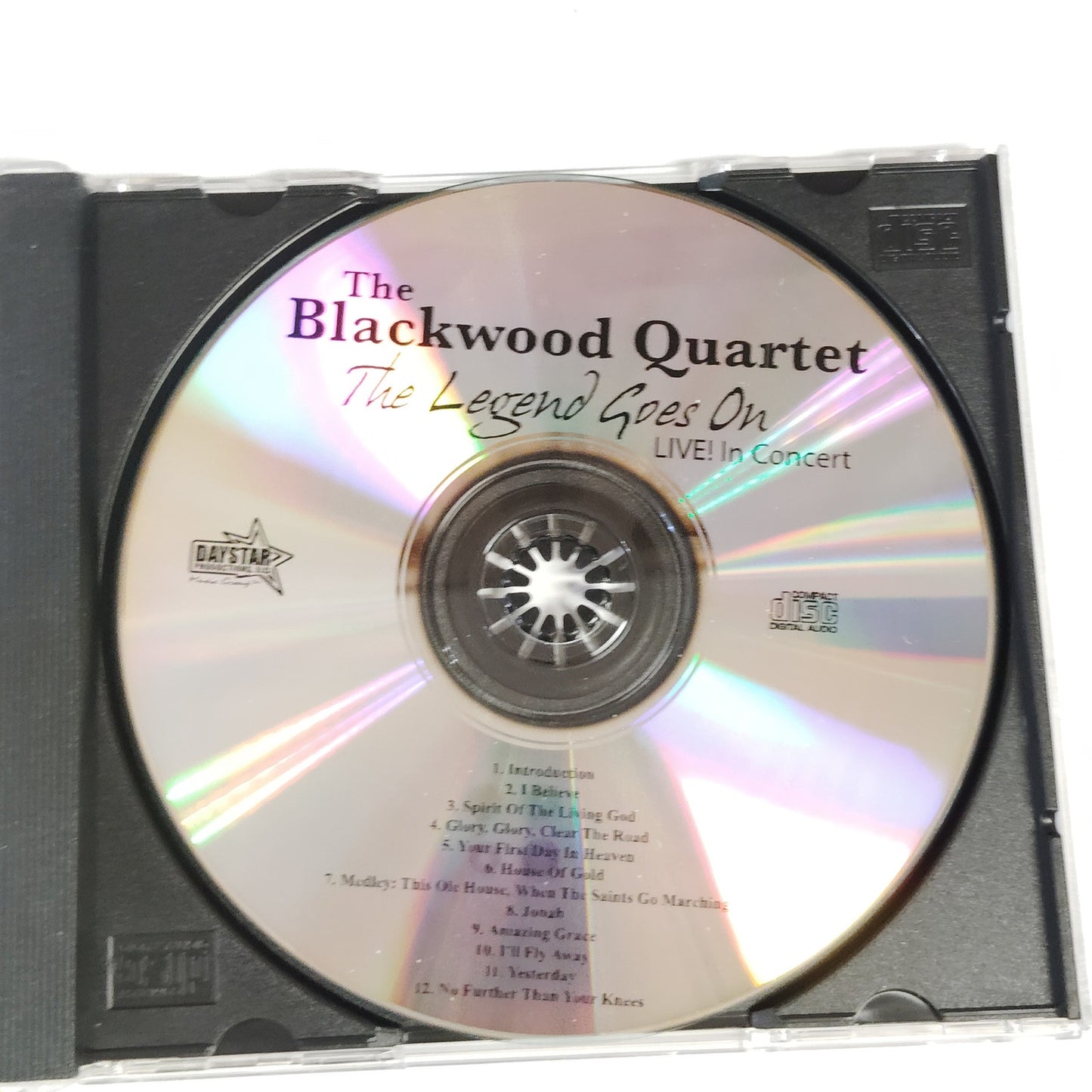 Blackwood Quartet “The Legend Goes On – LIVE! In Concert” CD 12‑Track Gospel