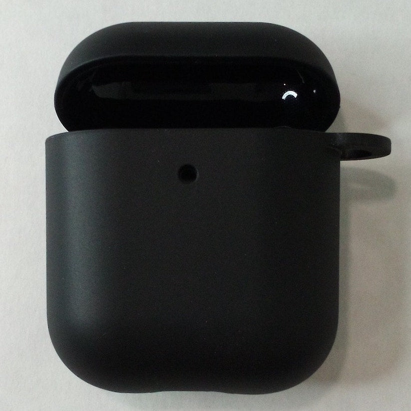 Dealworthy Silicone Case Cover for AirPods (1/2 Generation) Case, Black