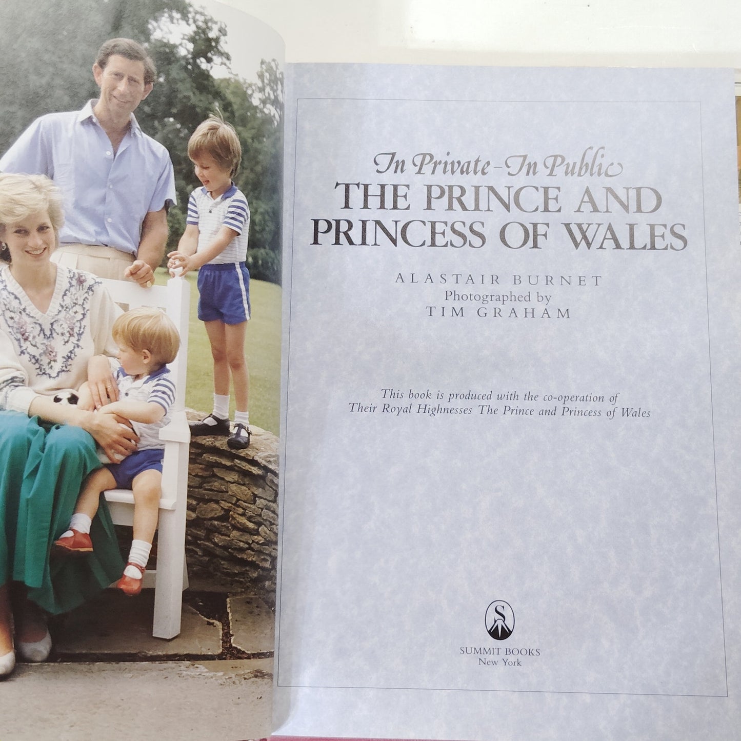 In Private In Public Prince & Princess of Wales 1986 Hardcover 12" x 8.75"