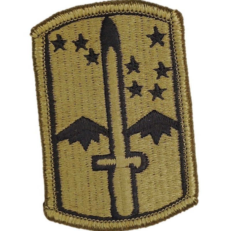 US Army 172nd Infantry Brigade SSI Patch Subdued Bagby Green Hook Back 3" × 2"