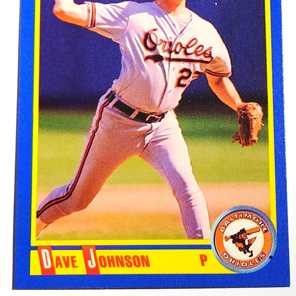 1990 Score Dave Johnson #528 Baltimore Orioles Pitcher MLB Baseball EX