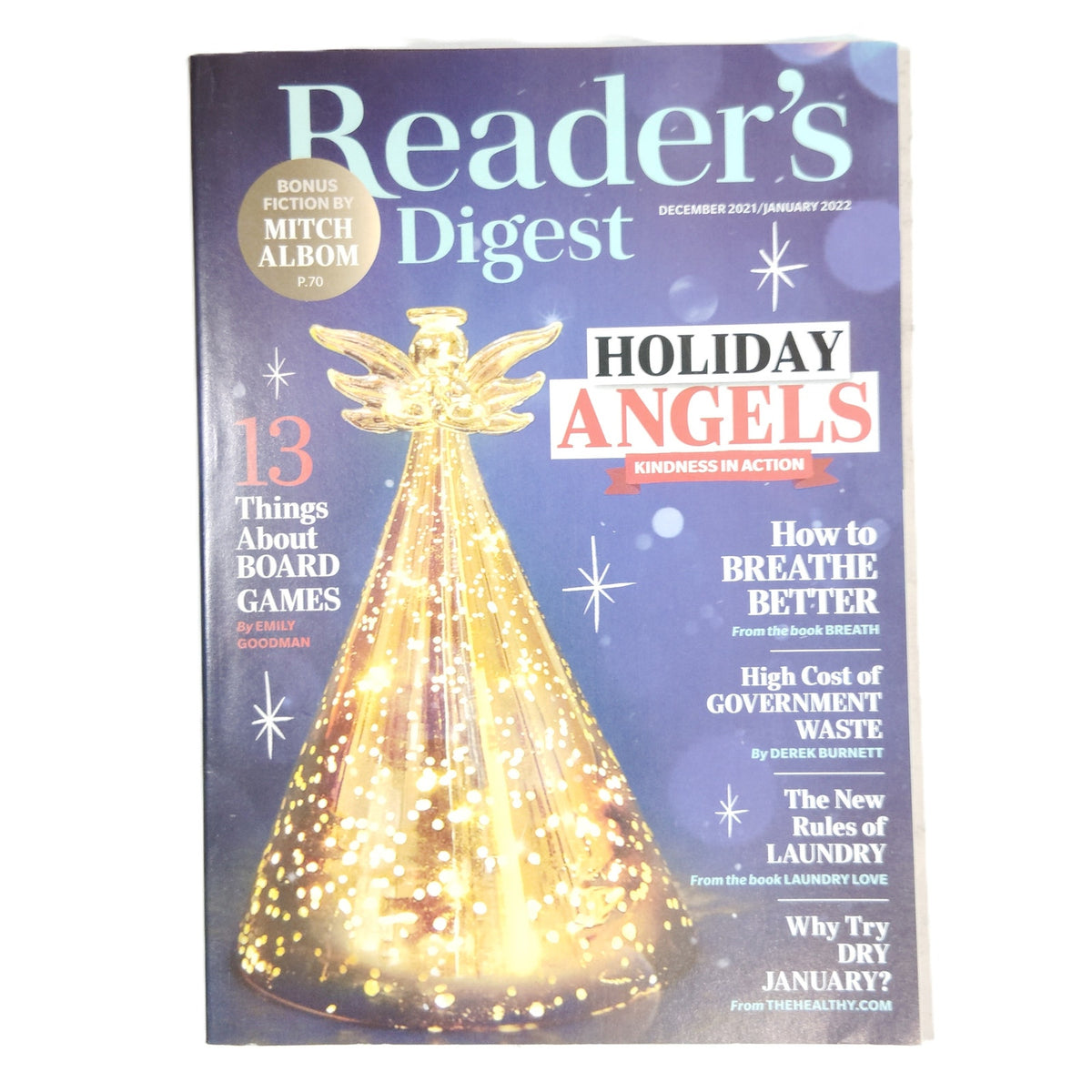 Reader's Digest Dec 2021/Jan 2022 Angels in Action Back Issue Magazine