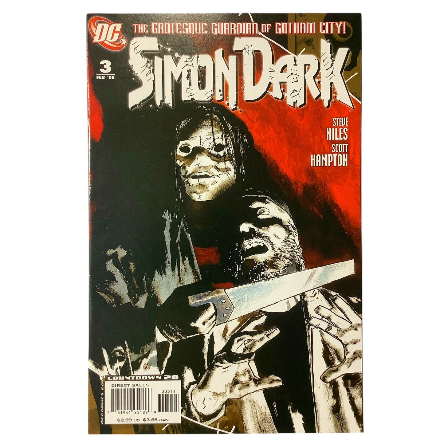 DC Comics, Simon Dark #3, Grotesque Guardian of Gotham City!, Feb 2008, NM 9.4