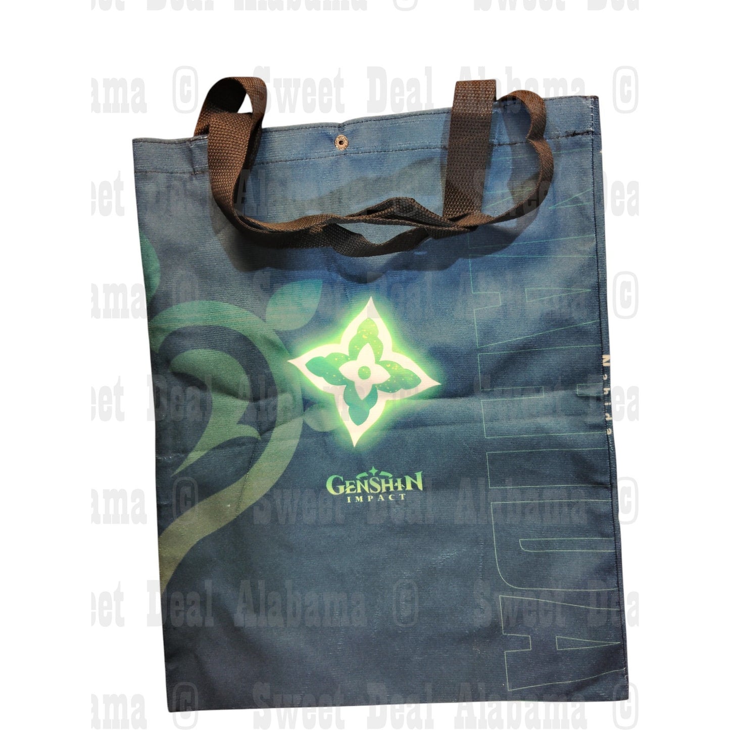 Genshin Impact Nahida Canvas Tote Bag – Double-Sided Printed, 16"H x 13"W