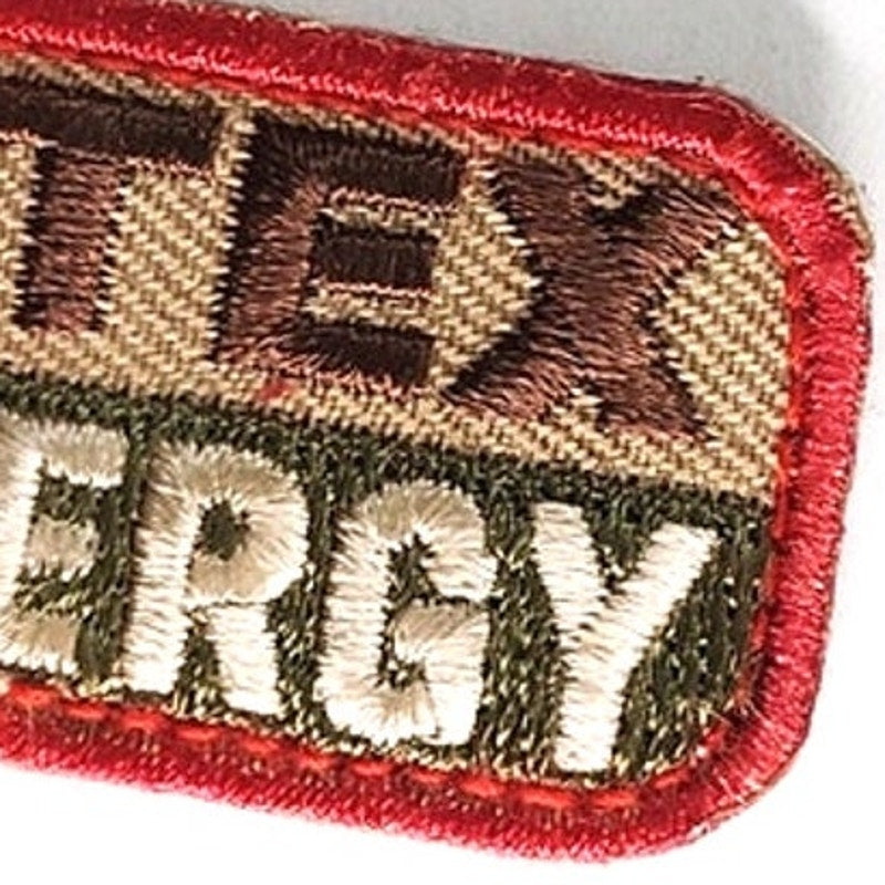 Latex Allergy Medical ID Tactical Patch 2" × 1" Hook Back