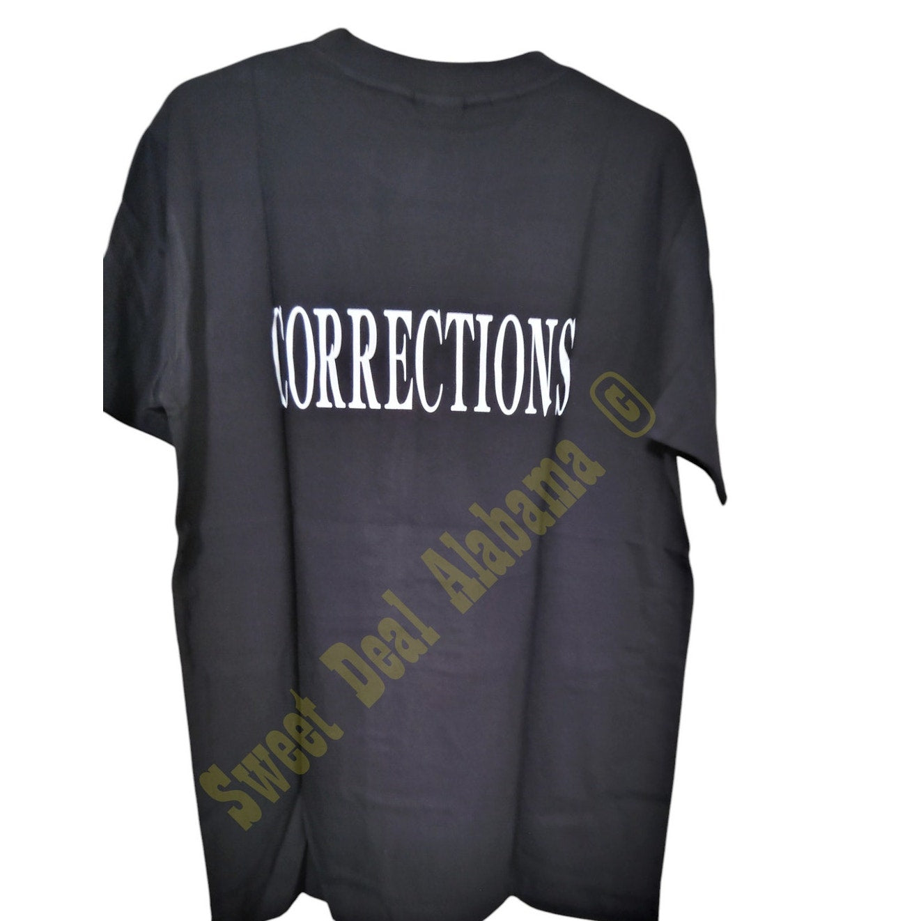 Pudala Black Tactical Shirt – "Corrections" – Short Sleeve, Size Medium