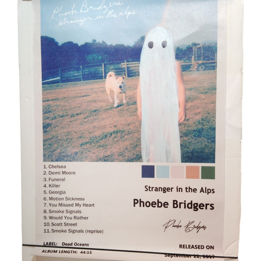 Phoebe Bridgers Poster – Stranger in the Alps Album Cover Canvas Print 12x18" Unframed Vintage Music
