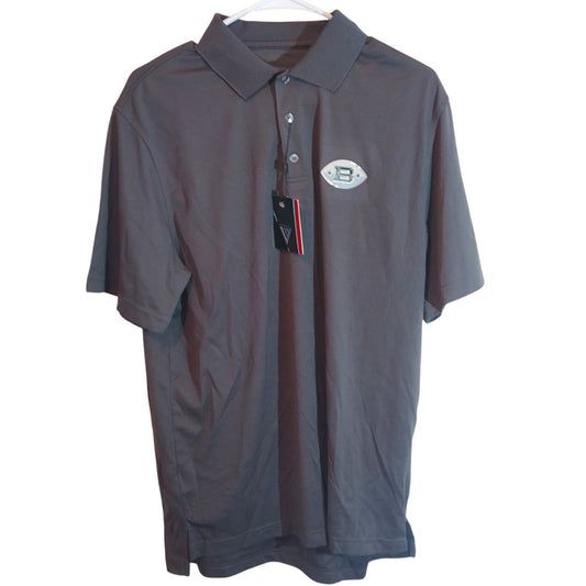 Birmingham Iron AAF Levelwear Polo Shirt, XL, Charcoal Grey OMAHA Style NWT