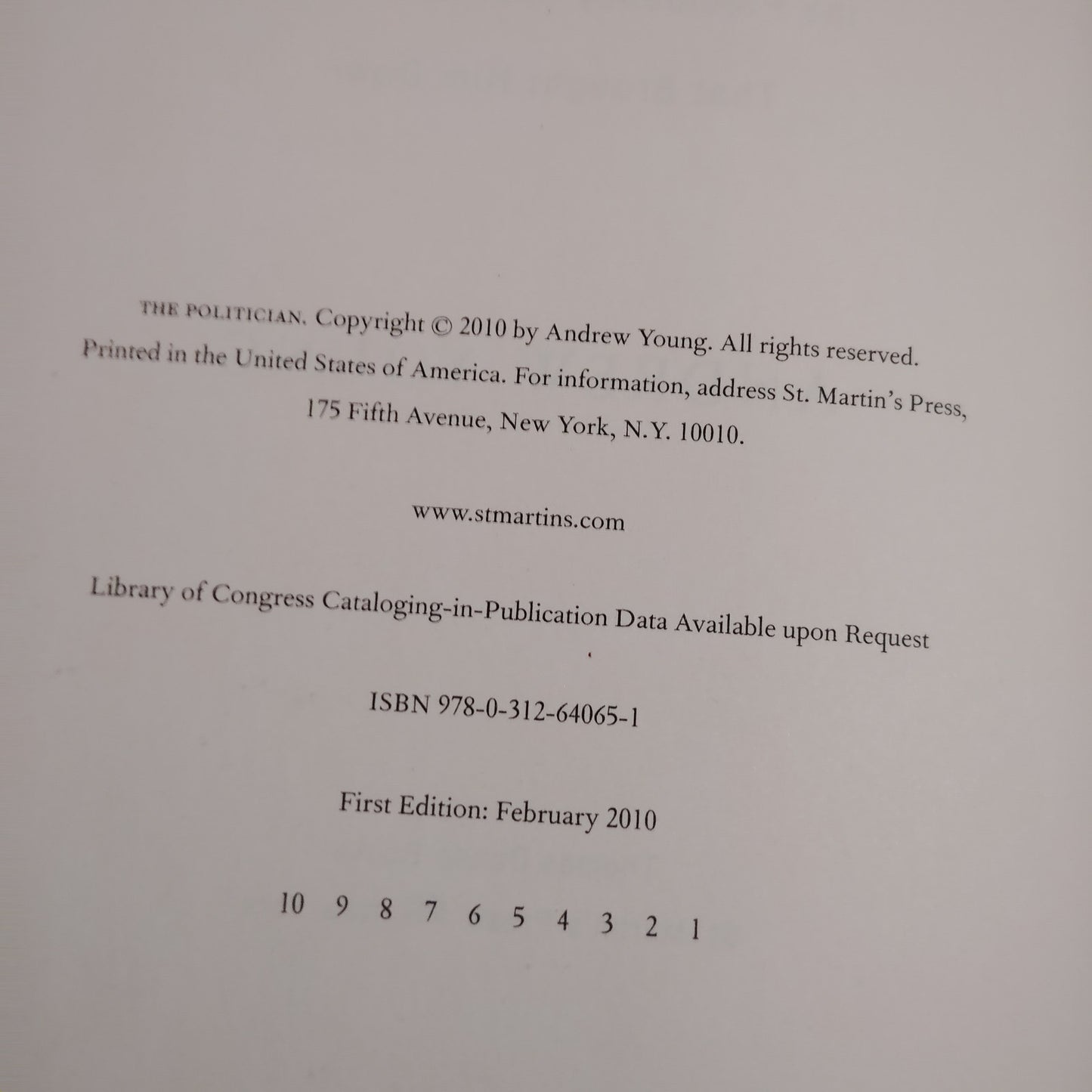 The Politician 2010 1st Edition Hardcover LN John Edwards Scandal Bonus Articles