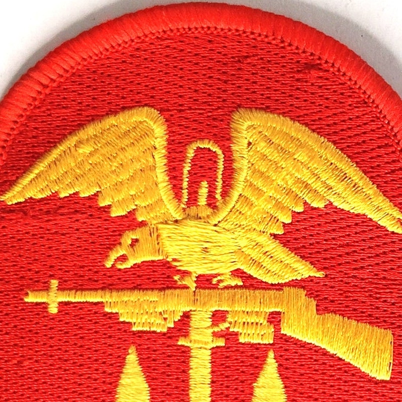 US Navy Amphibious Forces Novelty Patch WWII Eagle Anchor 3‑1/4" × 2‑3/4" Sew‑On