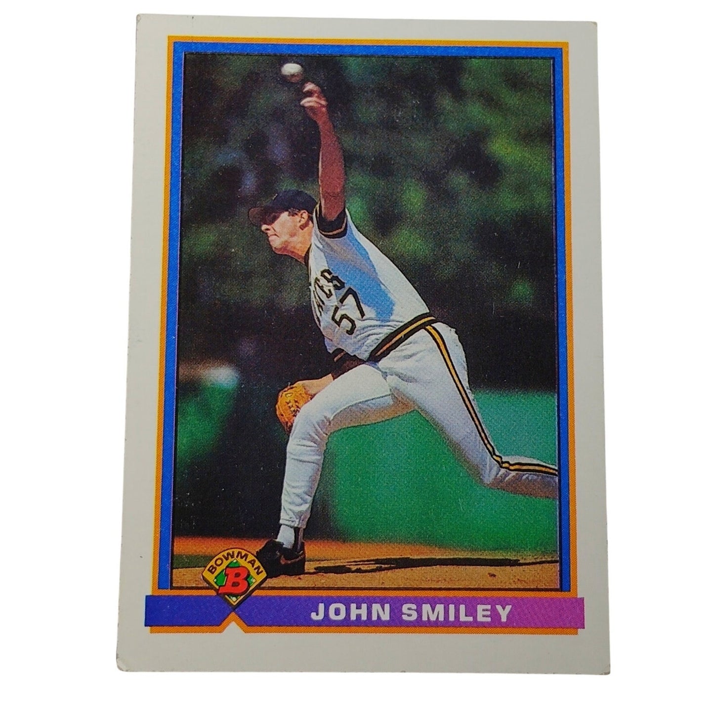 1991 Bowman John Smiley #509 Pittsburgh Pirates Pitcher Baseball Card NM