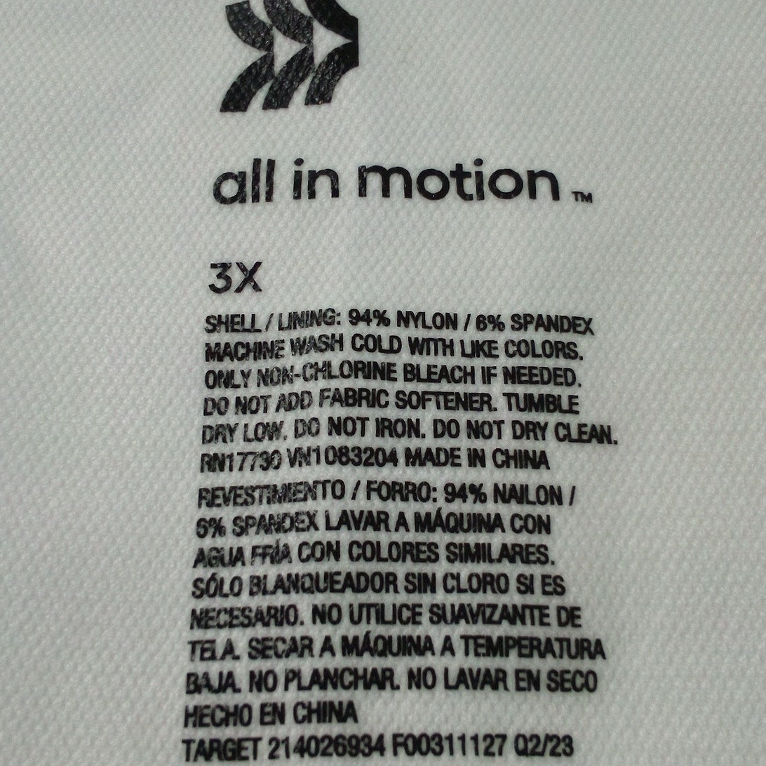 Women’s Seamless Cropped Tank Top – All in Motion White 3X
