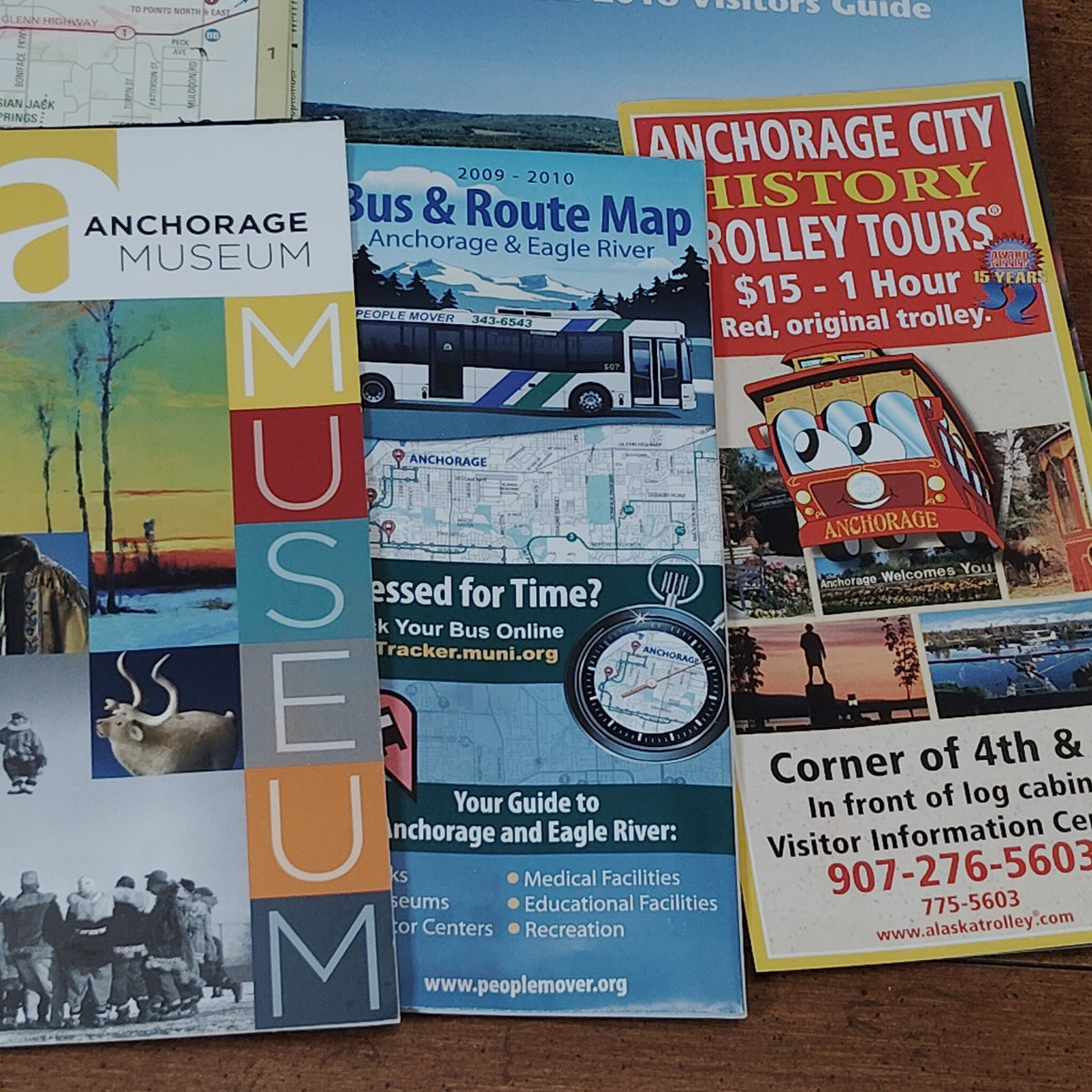 Vintage Alaska Tourist Guides & Maps (2009-2016) - Anchorage Wasilla Fairbanks