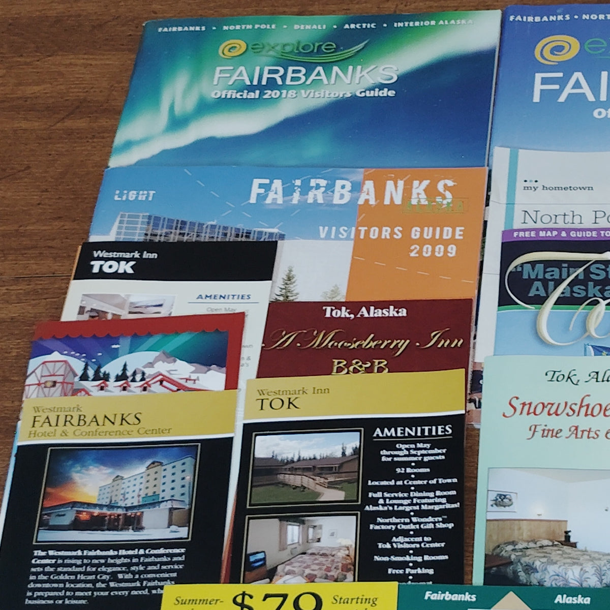 Fairbanks & Tok, Alaska Travel Brochures & Guides Lot (2009-2016)