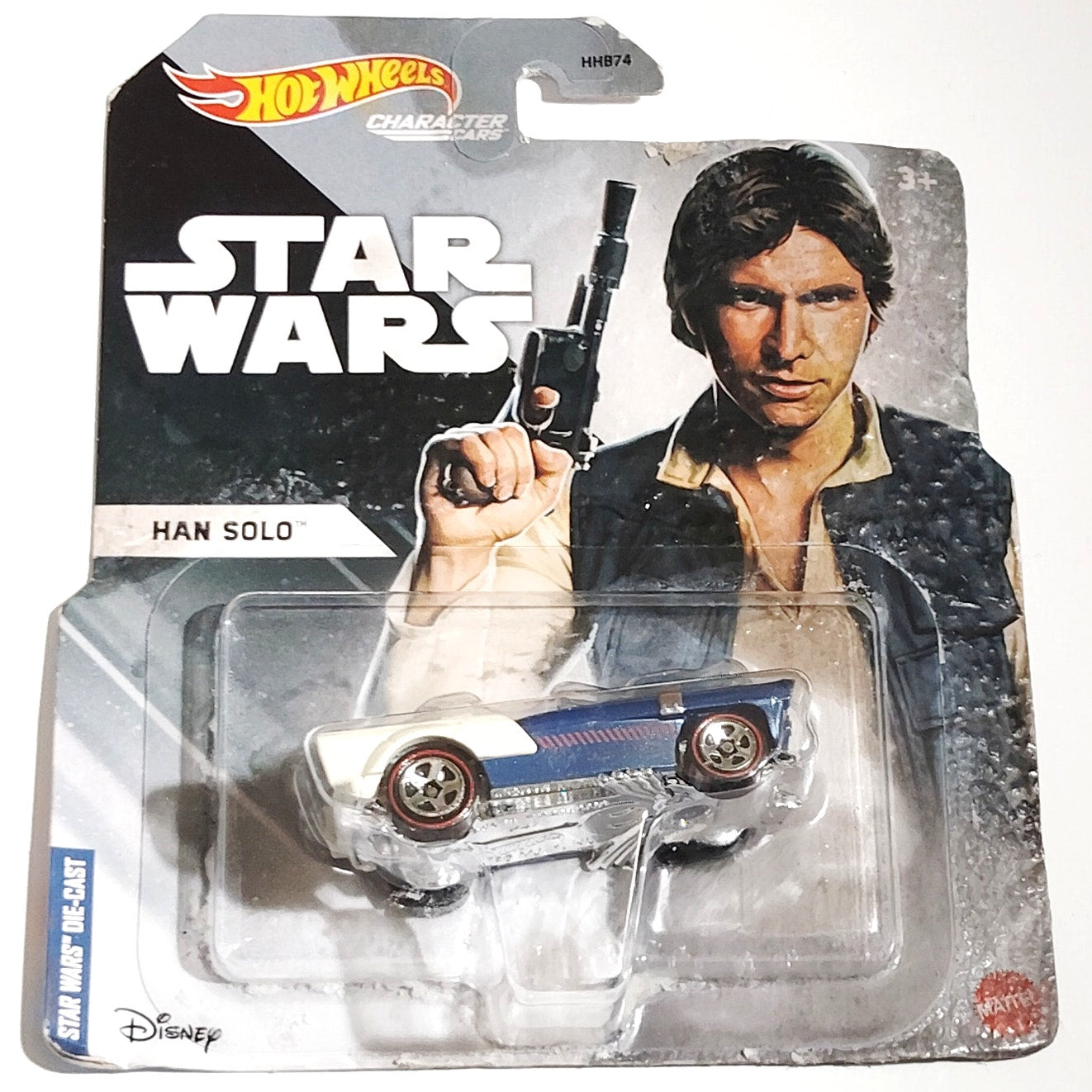 Star Wars Hot Wheels Character Car Han Solo Diecast 1:64 Mattel