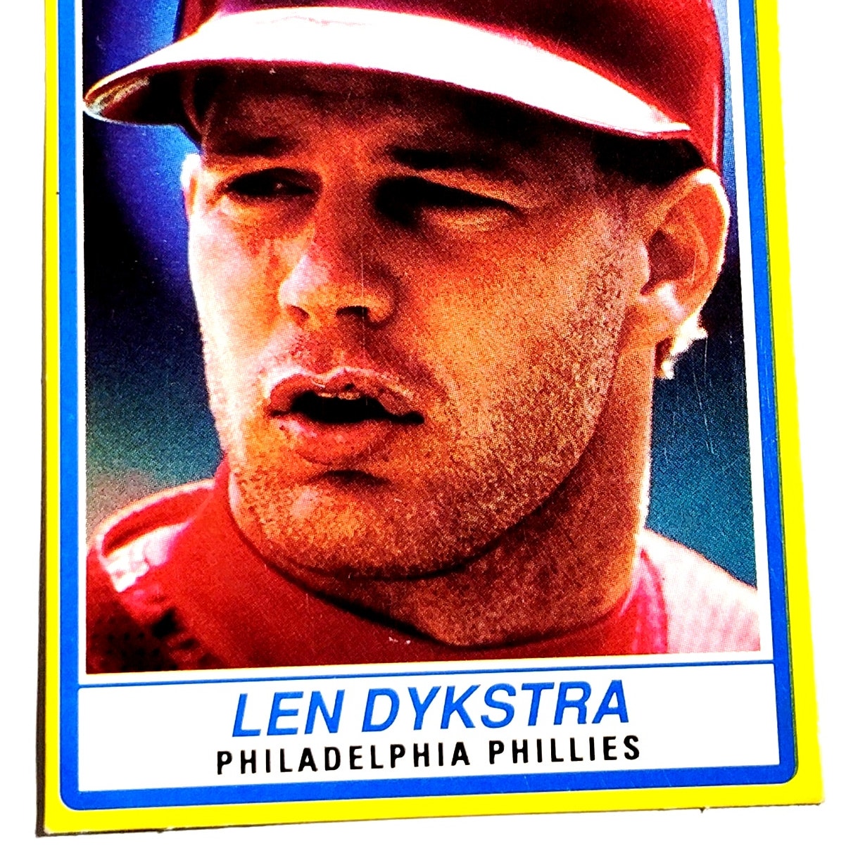 1991 Post Collector Series Lenny Dykstra #8 Philadelphia Phillies CF Baseball NM