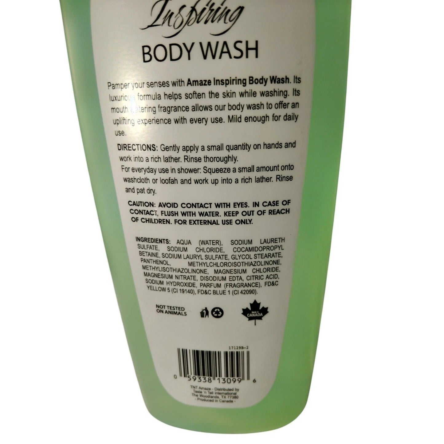 2 × TNT Amaze Inspiring Body Wash – 18 fl oz Each, Moisturizing Daily Cleanser