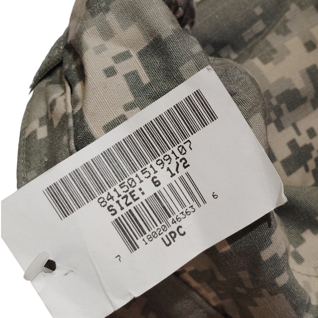 Digital ACU Camo Patrol Cap Size 6-1/2 Ripstop 50/50 Nylon/Cotton Propper Inter.