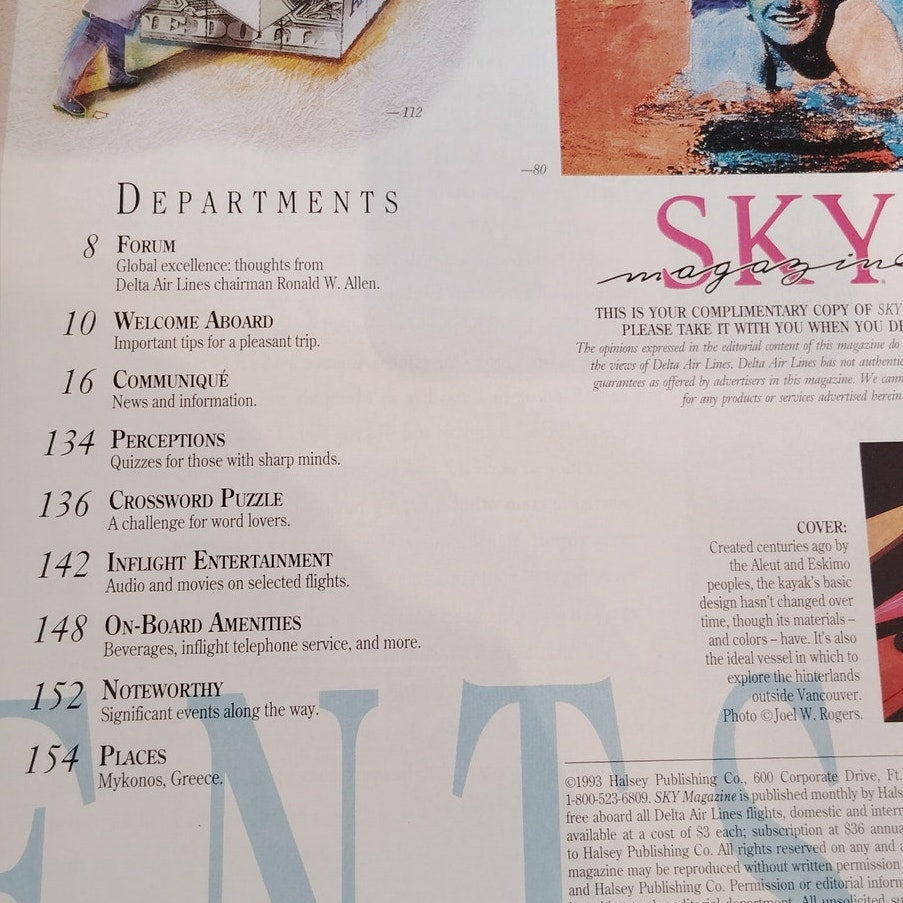 Delta SKY In-Flight Magazine - May 1993 - Vintage Travel Articles & More