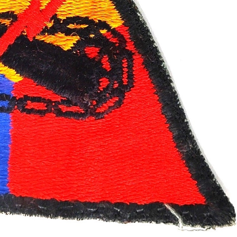 Vintage US Army 4th Armored Division Embroidered Patch WWII 3‑3/8 × 3‑1/2 Sew‑On