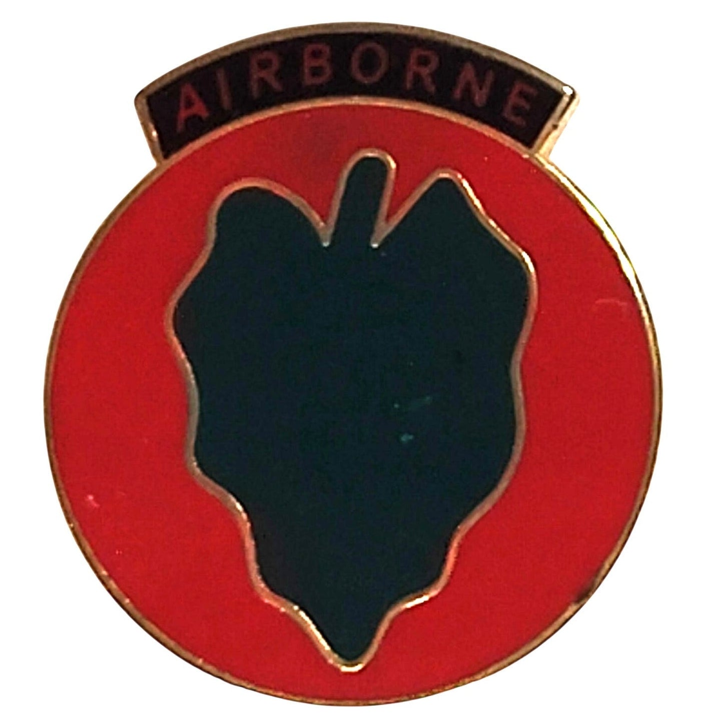 24th Infantry Division Airborne Novelty Biker Jacket Hat Lapel Pin 1"