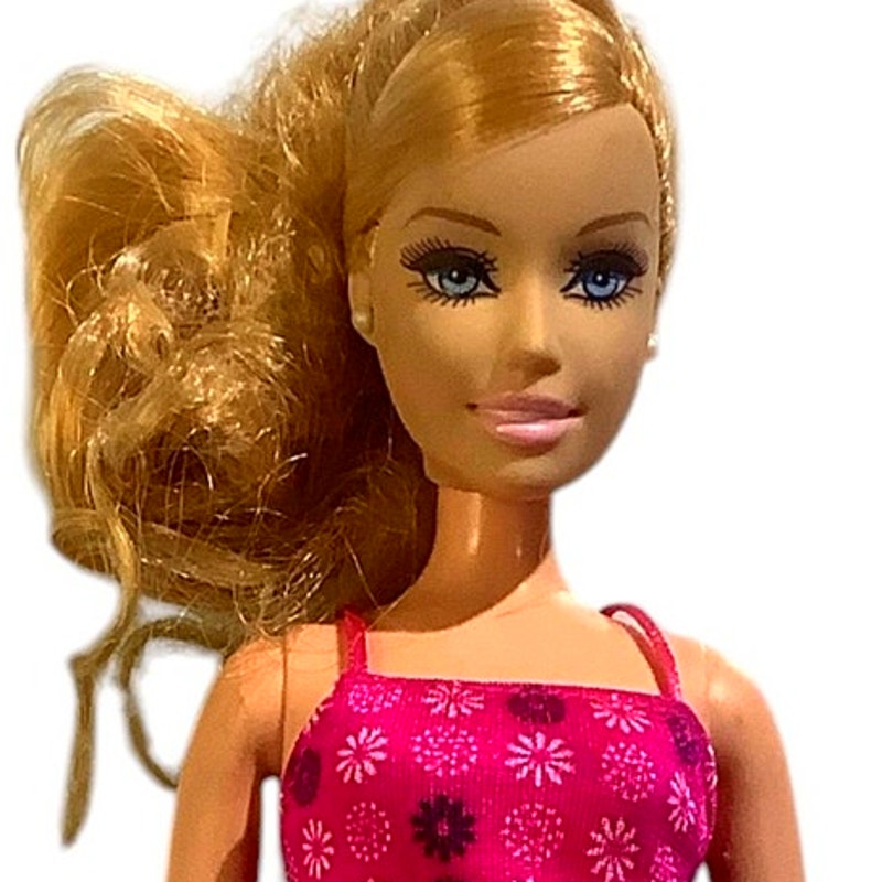 Y2K Era, 11.5" Wedding Day Barbie in a Casual Dress, with Light up Ring.