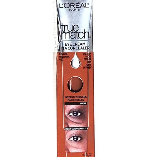 L'Oréal Paris True Match Eye Cream in a Concealer Dark N7-8 0.5% Hyaluronic Acid