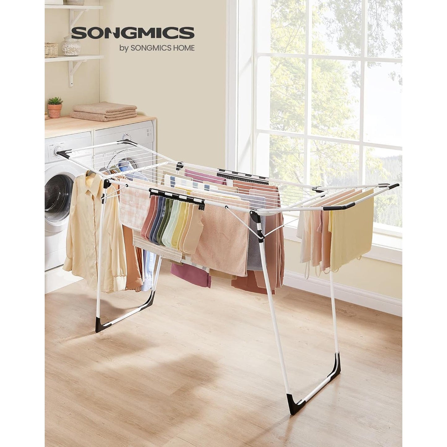Clothes Drying Rack Foldable, Gullwing Laundry Rack, 22.2 x 68.1 x 38 inches [Local Pickup in the Cropwell AL area 35054 due to package size]