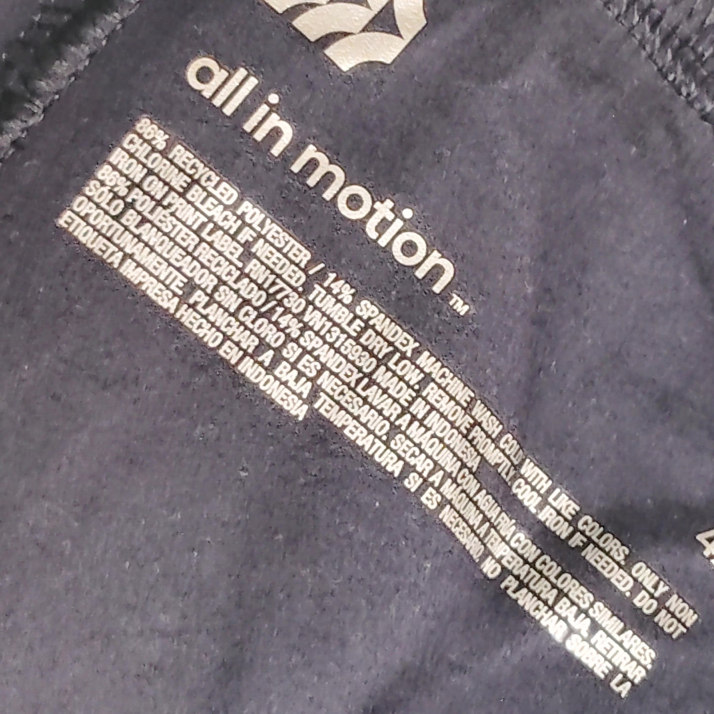 All in Motion Women’s Plus Mid Rise Knit Shorts 5 in Black 4X (28W-30W)