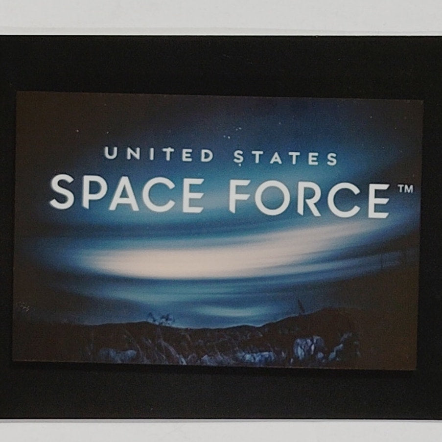 United States Space Force Magnet – 3" x 2" – Hard Plastic – Dark Blue Emblem