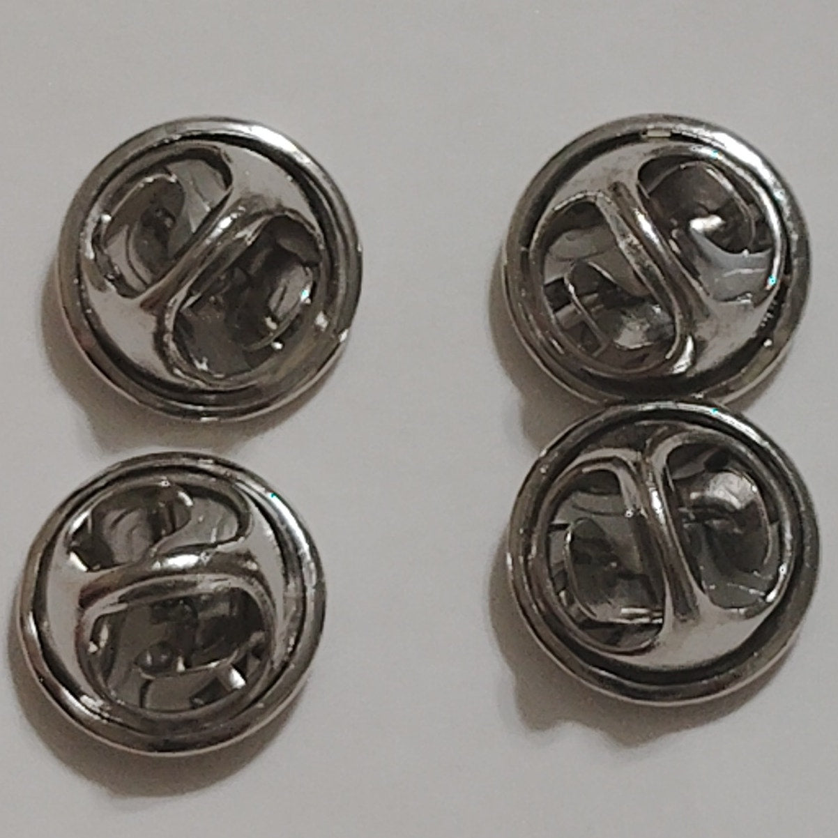 HWC Silver‑Tone Lieutenant Rank Bars – Smooth – 13/16" × 5/16" Novelty Pin Set