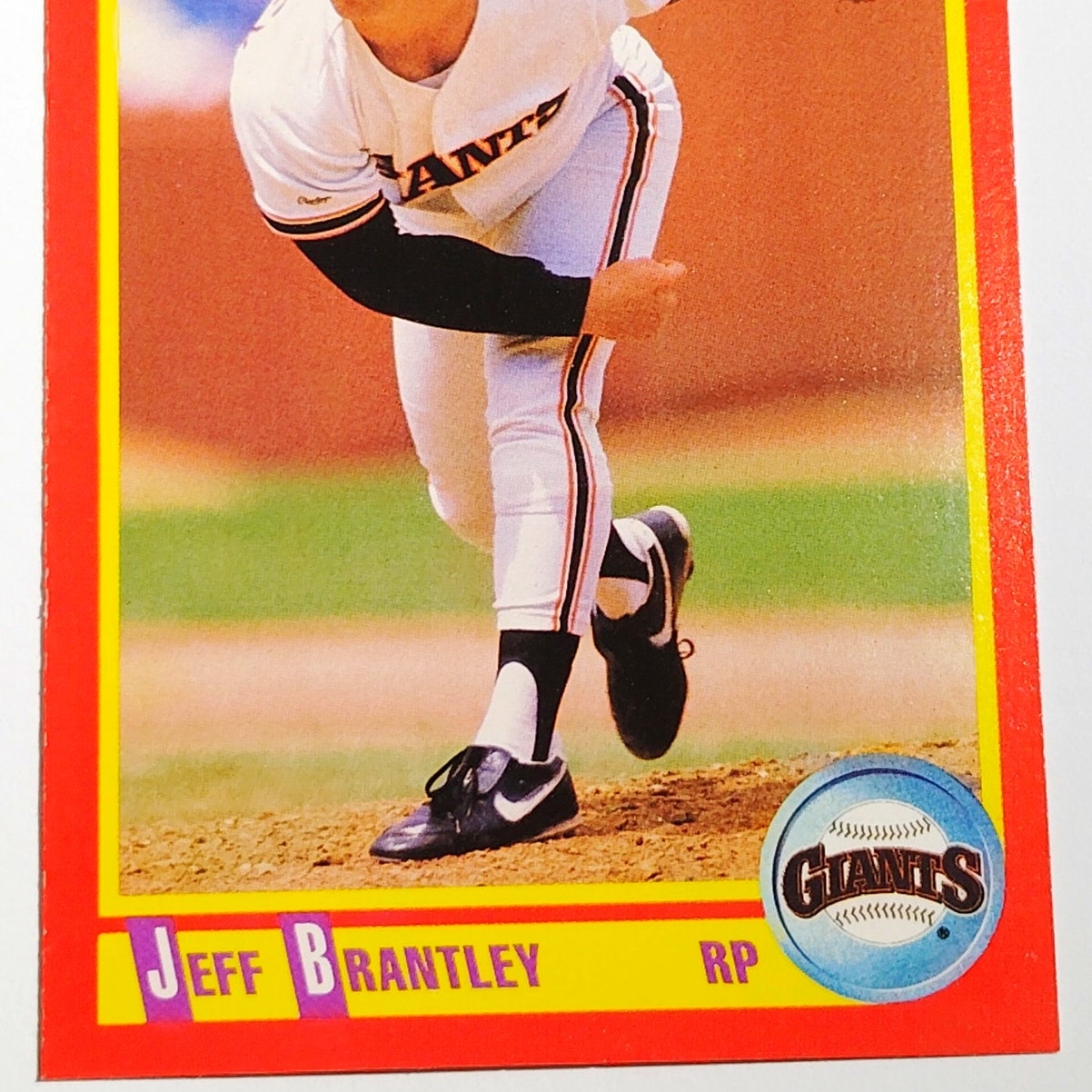 1990 Score Jeff Brantley #371 San Francisco Giants Relief Pitcher MLB EX
