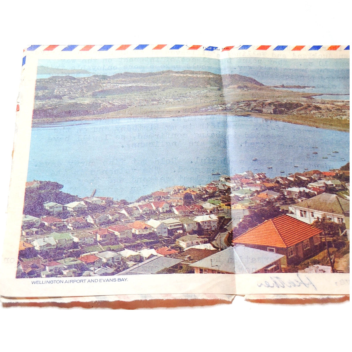 1969 New Zealand Aerogramme Air Letter to USA 8c Flag Stamp Croxley Cover