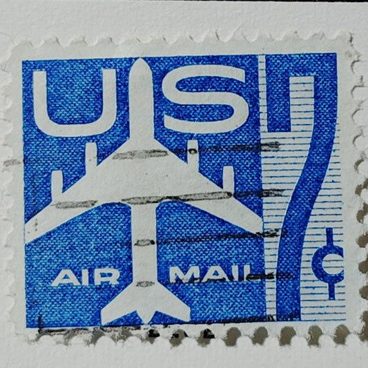 1958 U.S. Airmail 7¢ “Jet Airliner” Stamp – Scott C51 – Used