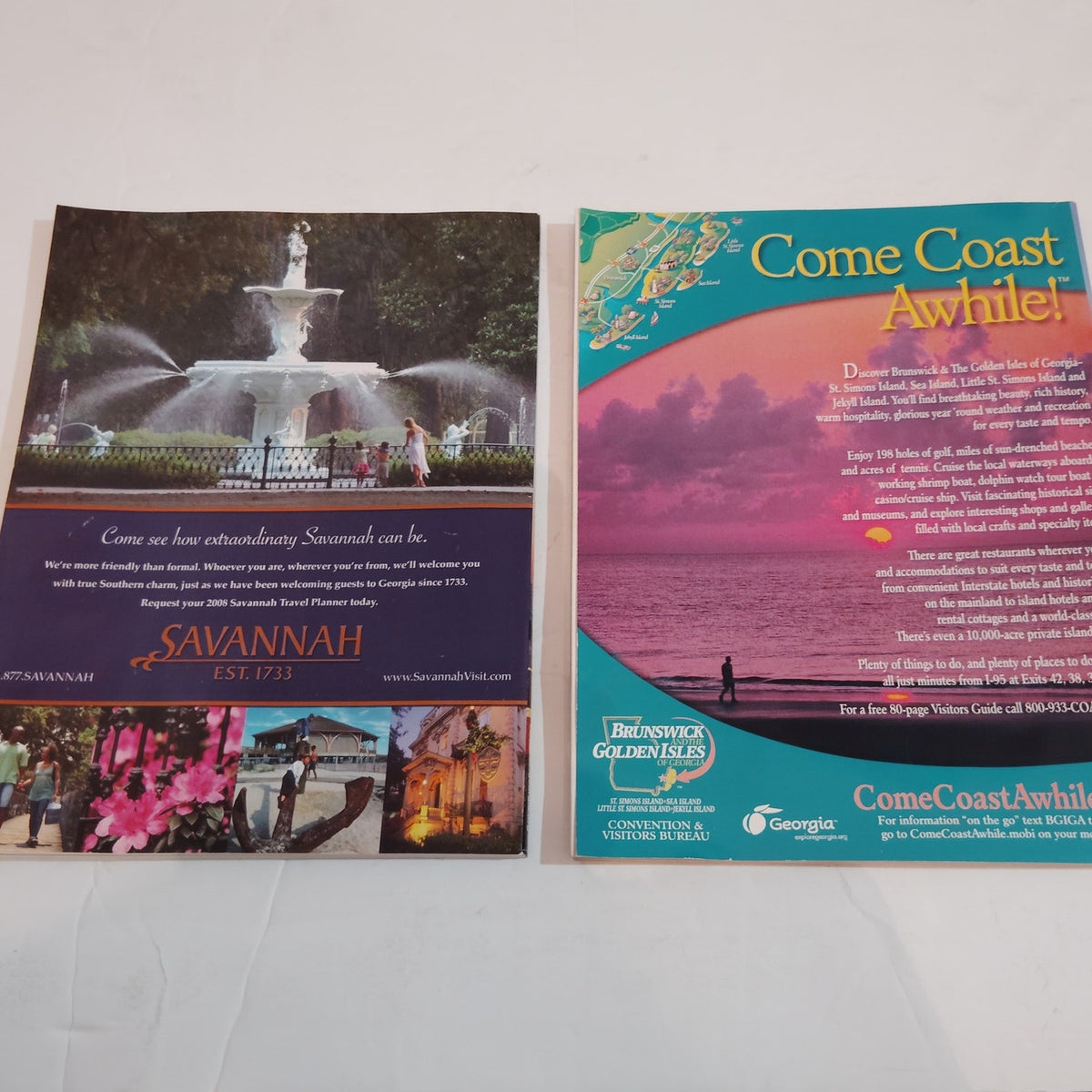 Georgia Travel Guides - 2008 & 2009 Official State Publications - Multi-color
