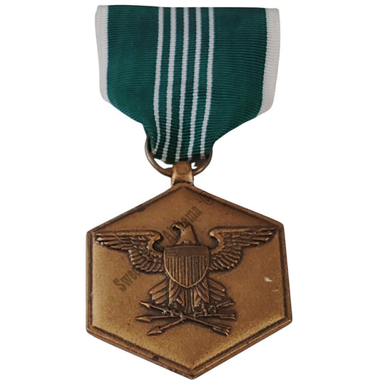 U.S. Army Commendation Medal Pinback, 1-3/8"W x 1-1/2"H, 3-1/4"H Overall